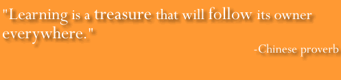 Learning is a treasure that will follow its owner everywhere.